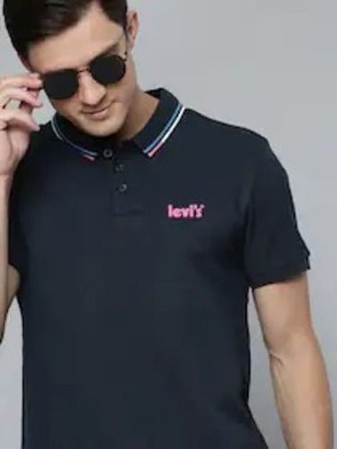 Half Sleeves Comfortable And Washable Levis Print Polo T Shirt For Men Age Group: 18-35 Years