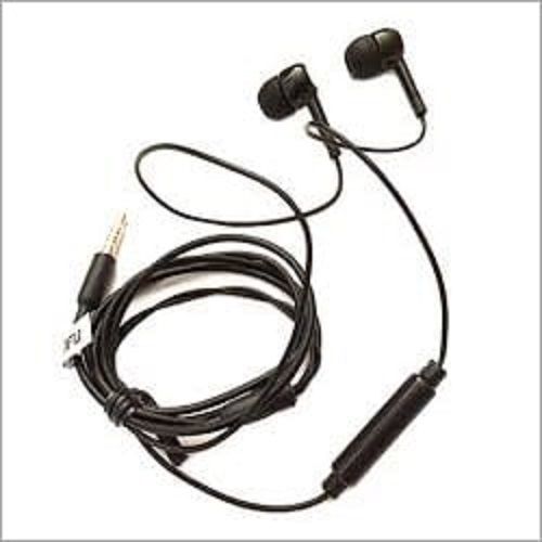 Black Colour Mobile Wired Earphone Light Weight And Easy To Carry Everywhere Body Material: Rubber