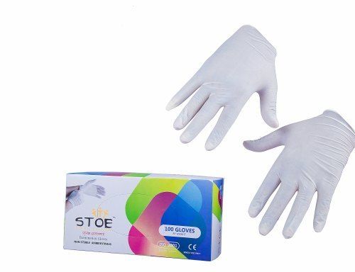 Powdered Mid Forearm Disposable Gloves Latex Examination Gloves For Hospitals