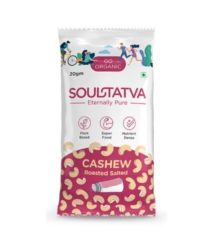 20gm Soultatva Eternally Pure Roasted Salted Cashew, Pack Of 12