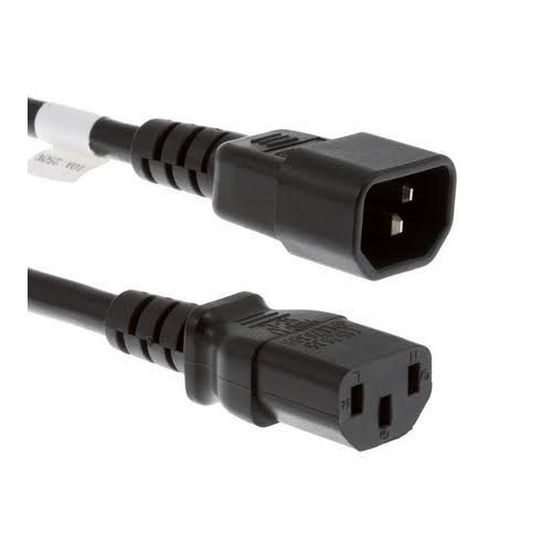 Black 7 Meter Length Pvc 3 Pin Ac Power Cord For Computer