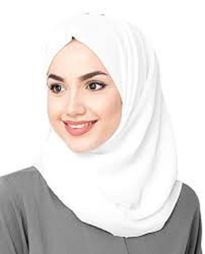 Colour White Hijab For Ladies Religious Cool Stylish Traditional High Quality Material