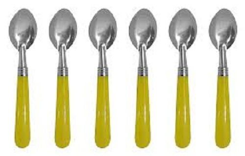 Yellow Prime Steel Spoon Set For Kitchen Stainless Steel And Plastic For Cooking 