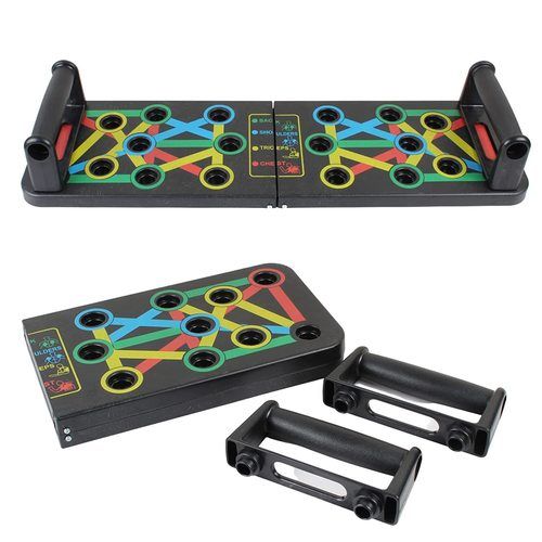 Multicolor And Multipurpose Foldable Pushup Board For Home Fitness Push-Up Application: Cardio