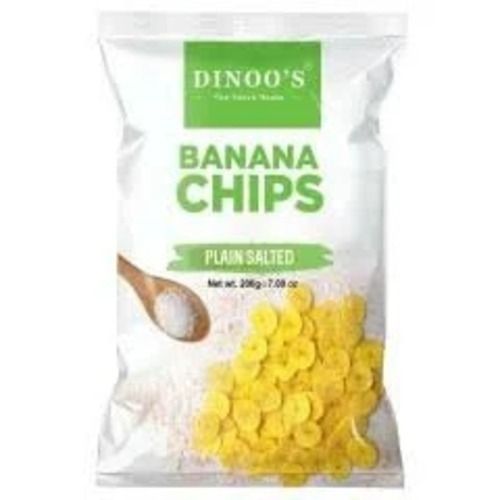 Naturally Flavored Plain Salty Banana Chips With High Nutritious Value