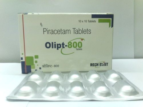 Olipt-800 Piracetam Tablet For Sickness And Stroke, 10x10 Blister Pack
