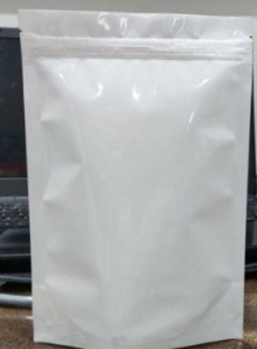 Plastic White Stand Up Pouches For Packaging Purpose With Anti Tear Properties Length: 5 Inch (In)