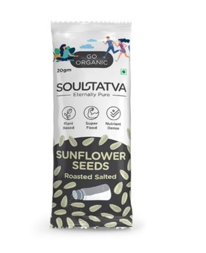 Soultatva Eternally Roasted Salted Pure Sunflower Seeds, Pack Of 20gm