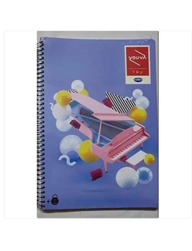 Spiral Notebook With 300 Single Lined Pages And Printed Cover Perfect Bound