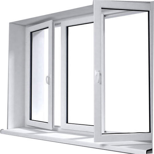 Tough, Durable And Weather Resistant Amb Group Lg Hausys White Upvc Casement Window Size: 1 Foot