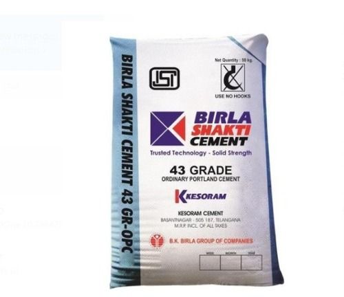 Grey 50 Kg Birla Shakti 43 Grade Ordinary Portland Cement Cement