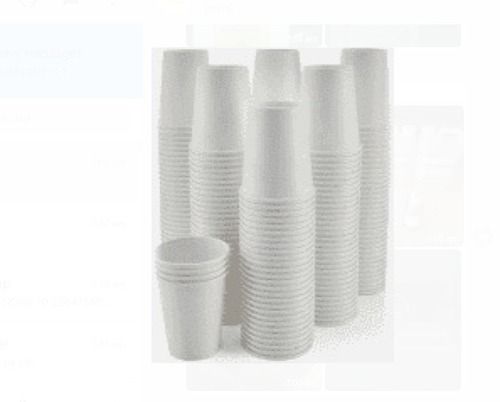 Eco Friendly 150ml White Disposable Glass, Pack Of 100 Pcs For Party, Event & Wedding