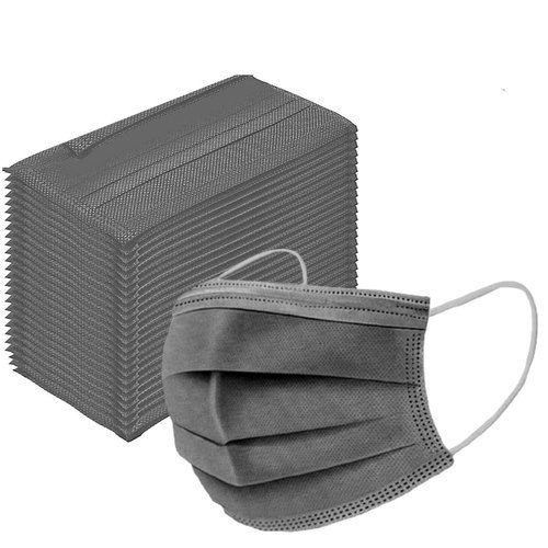 Eco Friendly, Perfect Fit to Anyone, Soft Non Woven Fabric Grey 3 Ply Disposable Surgical Face Mask