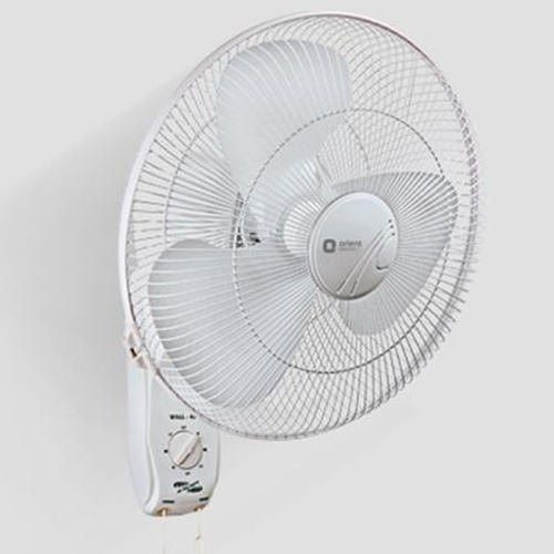 High Speed Long Durable Electric Wall Three Blade White Fan For Domestics Purpose  Blade Material: Stainless Steel