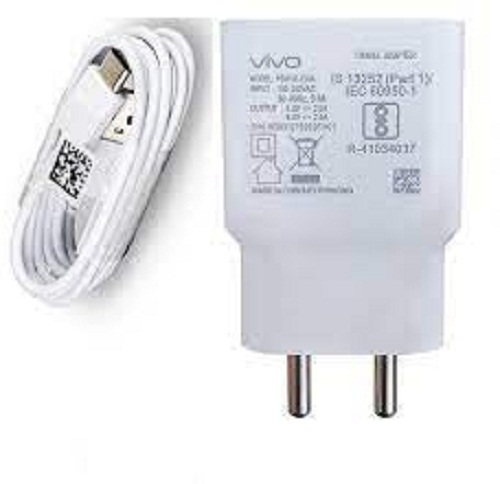 Long Lasting Durable Light Weight Stylish White Vivo Mobile Charger For Charging And Data Transfer Body Material: Plastic