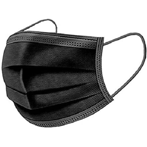 Safe, Sleek Design And Comfortable Fit Black 3 Ply Surgical Disposable Face Mask Age Group: Suitable For All Ages