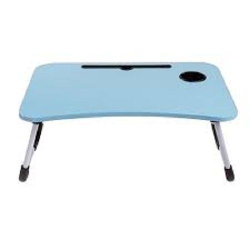 Handmade Sky Blue And White Colour Laptop Table Comfortable & Ergonomic Design Durable Plastic