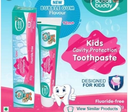 White Kids Toothpaste For Strong Teeth And Gums With 80 Gram Weight