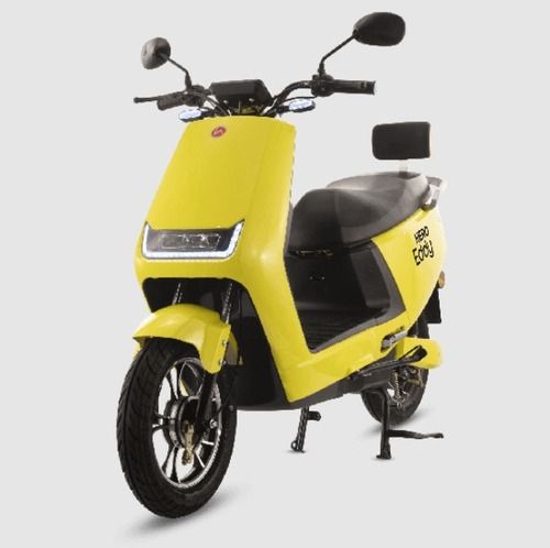 Yellow Two Wheeler Hero Eddy Battery Scooter