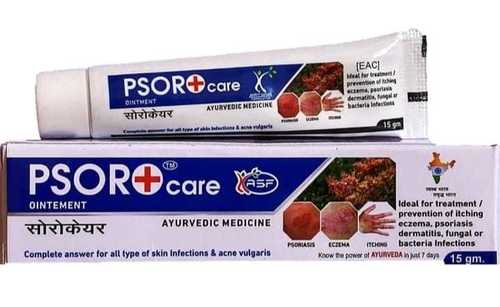 15 Gram Psoro Care Ayurvedic Cream For Skin Itching And Eczema With Organic Extract