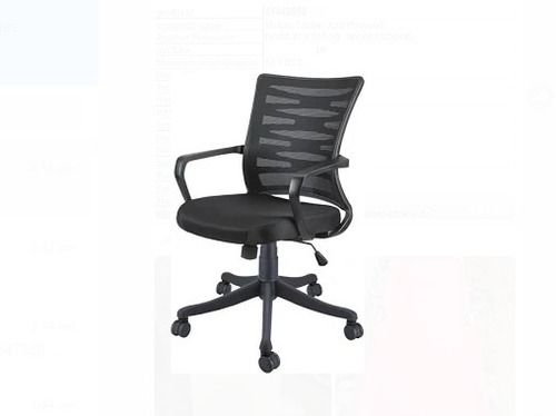 Machine Made Black Breathable Mesh High Back Ergonomic Chair With 18-23 Inch Seating Height