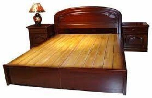 Colour Dark Brown Double Bed Durable Wood Enough Sturdy High Quality Linens