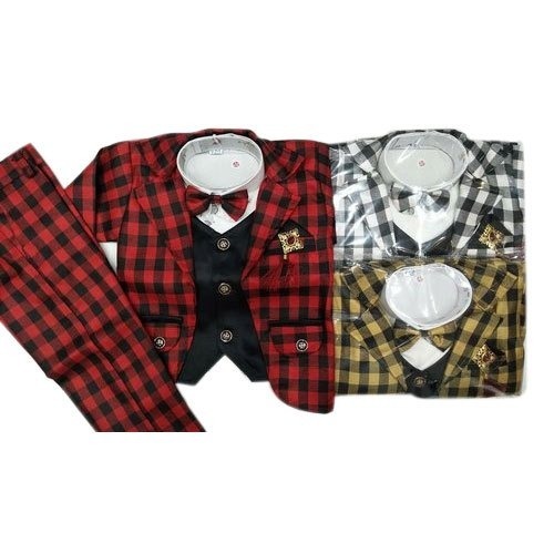 100 प्रतिशत आरामदायक और धोने योग्य फुल स्लीव 3 पीस सूट बच्चों के लिए आयु वर्ग: 2 से 4 वर्ष