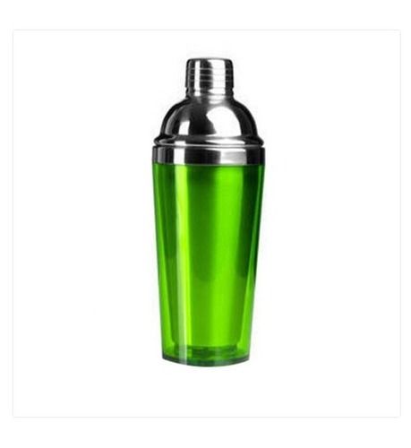 Green Color And Stainless Steel Material Cocktail Shaker With Anti Rust Properties