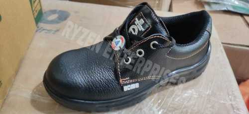 Leather Safety Shoes With Toe And Low Heel For Mens