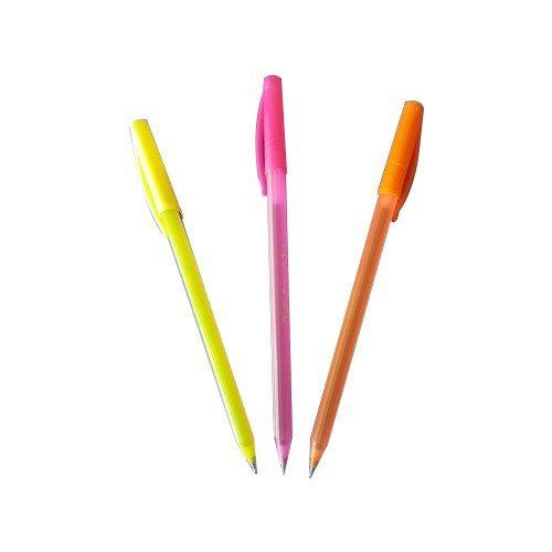 Long Body Light Weight Plastic Blue Color Ball Pens With Cap For Office Stationery, School