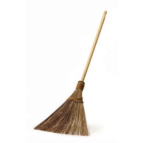 Long Coconut Broom Stick For Sweeping Up Dirt, Dust And Other Debris
