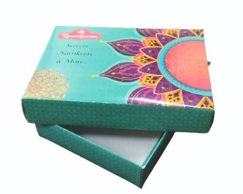 Glossy Lamination Long Life And Light Weight Printed Duplex Board Multi Color Packaging Box For Sweet