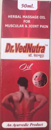 Red 100 Percent Natural And Ayurvedic Dr. Vednutra 50 Ml Pain Relief Oil