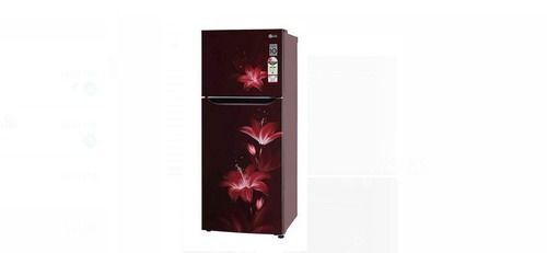 Red Printed 308 Liter Frost Free Double Door Refrigerator For Home, Hotel