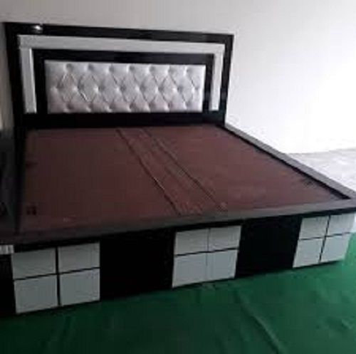 Stainless Steel Exterior Durable Plastic High Design Colour White And Brown Double Bed