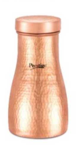 100 Percent Pure Prestige Copper Bottle Hammered With Glossy Finish 900 Ml Capacity