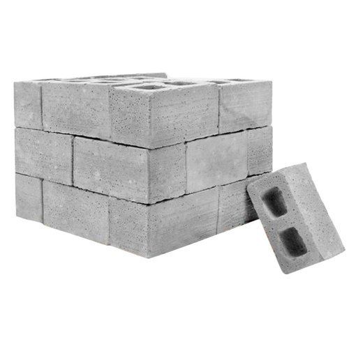 Gray 9 X 3 X 2 Inch Cement Bricks For Making Partition Walls