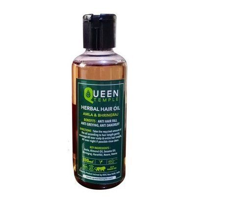 Amla and Bhringraj Queen Temple Qt Herbal Hair Oil, Add Shine Provide Essential Nutrients to Hair