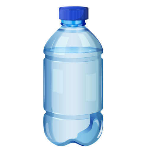 Blue Colored Pet Plastic Bottle With Round Shape And Highly Durable