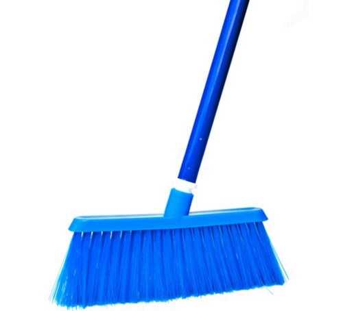 Blue Plastic Dust Mop With Soft Bristle Easy To Uses And Good Plastic Material