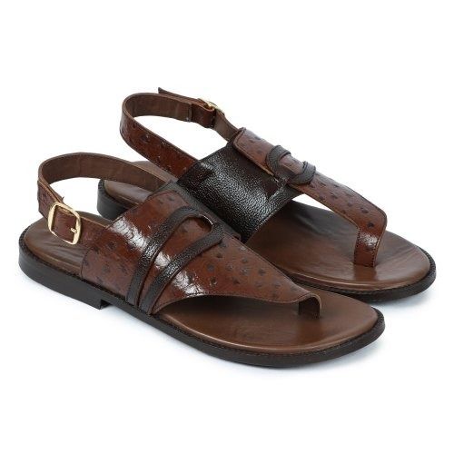 Ares - Leather sandal with ankle strap – Holysouq - Handmade Leather  Creations