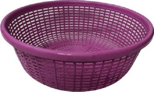 Easy To Clean Circular Purple Plastic Baskets, Perfect For Small Kitchens And Apartment Hardness: Rigid