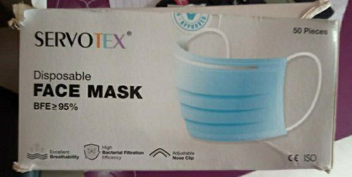 Easy To Use Comfortable Sky Blue 3 Ply Disposable Face Mask Age Group: Men