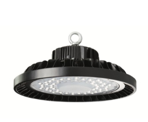 वेयरहाउस आईपी रेटिंग के लिए एलईडी हाई बे लाइट IP44 ब्लैक कलर लाइट वेट और ड्यूरेबल इनपुट वोल्टेज: 220-240 वोल्ट (V)