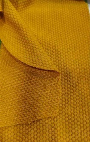 Washable Light Weight And Breathable Yellow Soft Waffle Cotton Fabric For Multipurpose