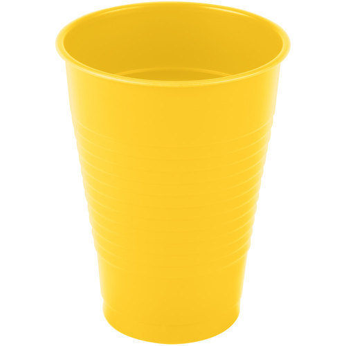 Reasonable Rates, Leak-Proof, Shatter-Resistant And Easy To Clean Yellow Plain Plastic Cup  Hardness: Rigid