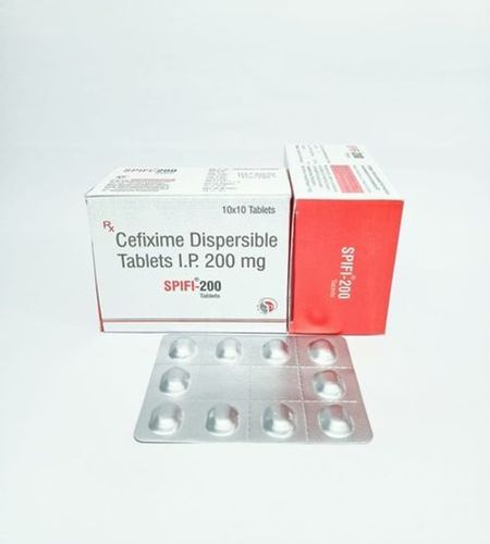 Spifi 200mg Tablet - Antibiotic for Bacterial Infections | Dosage As Per Doctor Suggest, 10x10 Dispersible Tablets, Cool and Dry Storage, Suitable for Adults