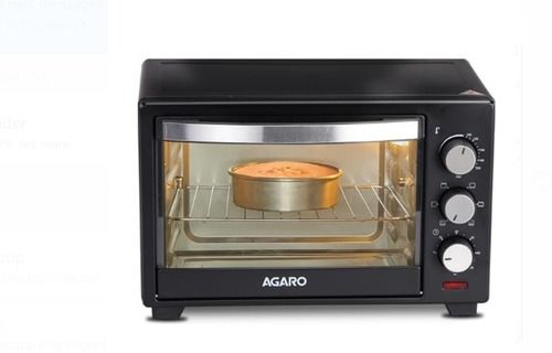 Black Stainless Steel Agaro 19 Liter Microwave Oven And Griller Power 1280 Watt