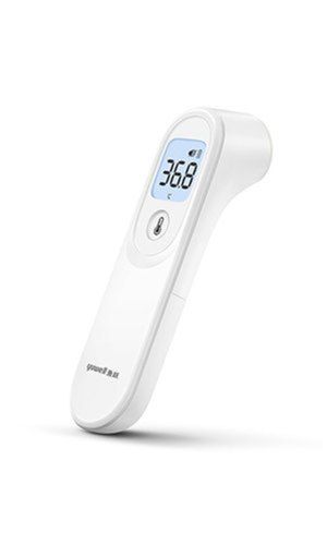 White Infrared Digital Thermometers With Vibration Alert For Clinical Uses External Size: 3 Inch (In)