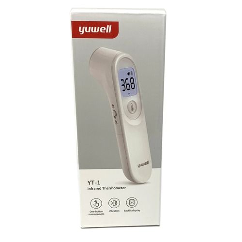White Non Touch Digital Forehead Infrared Thermometer For Clinical Uses
